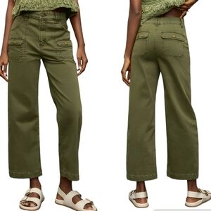 Frame utility pocket straight leg ankle pants